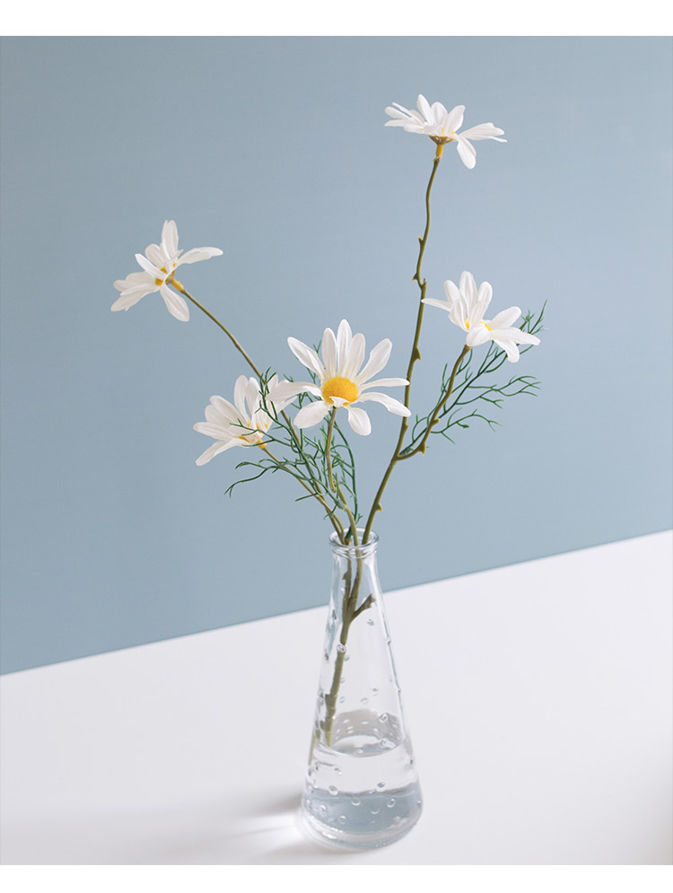 小清新单支花花瓶透明玻璃花瓶小气泡圆点玻璃瓶