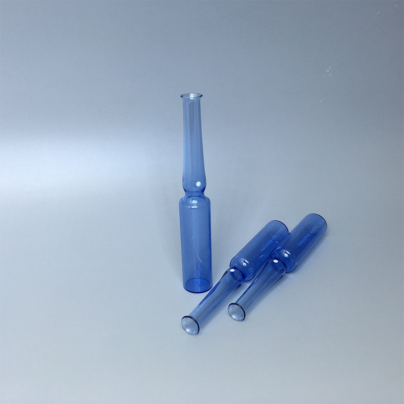 蓝色欧标2ml安瓿瓶 曲颈易折医药用瓶 水针针剂瓶 颜色定做 现货