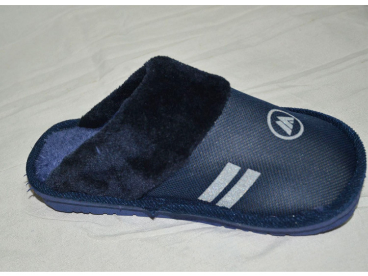 裕东劳保监狱鞋棉拖 批发橡胶包头棉拖鞋带毛