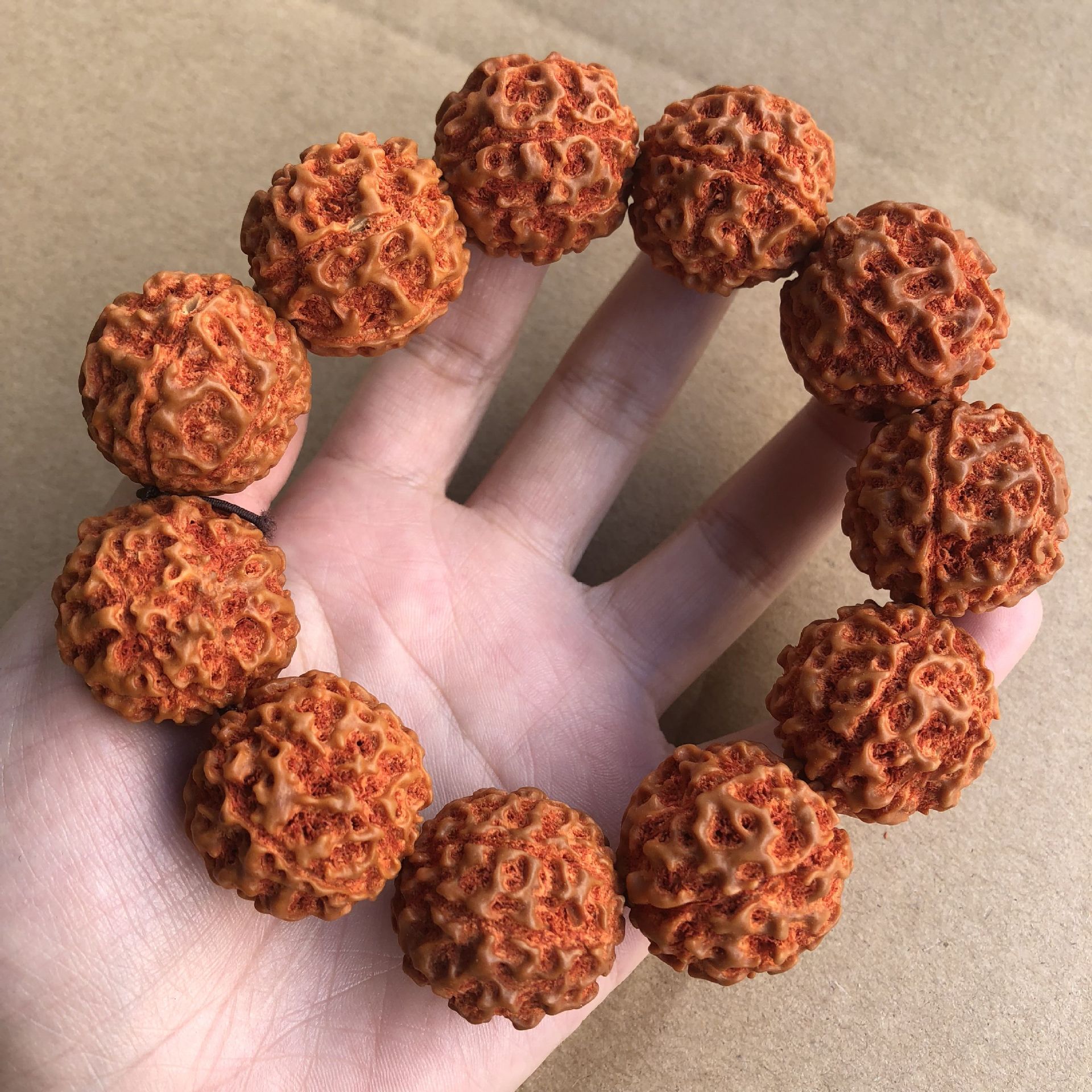 7瓣金刚手串佛珠 落地红七瓣金刚手串庙会景区金刚手串