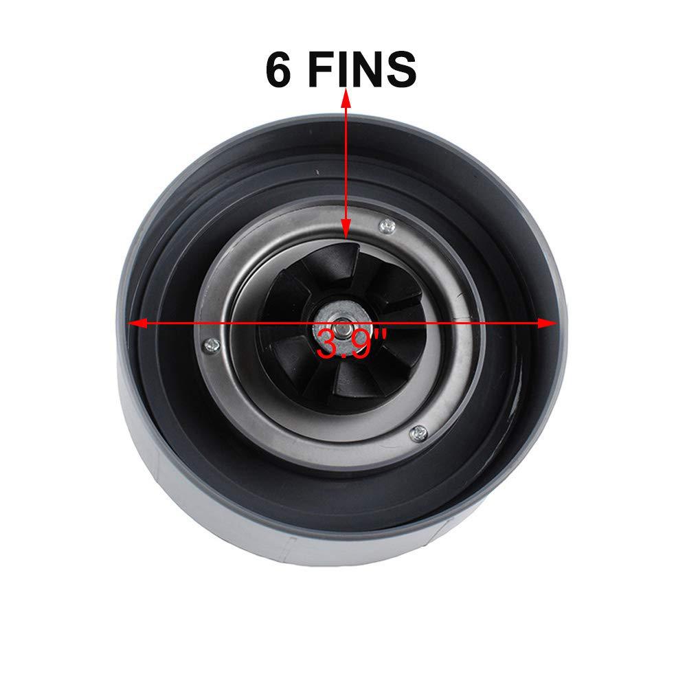 extractor blade替换套装6页刀座十字刀透明轮橡胶顶部基础齿轮