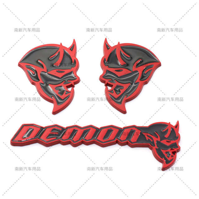 恶魔车贴三件套 道奇挑战者 demon改装地狱猫 侧标车标贴