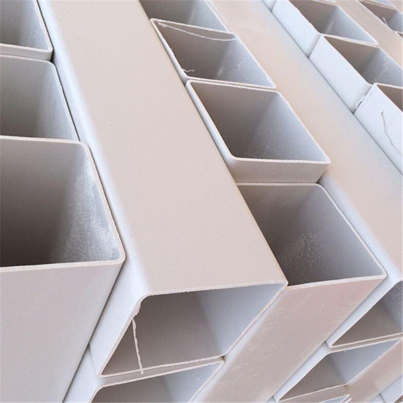 白色方管河北方管厂家生产pvc方管 塑料硬管 挤出方管