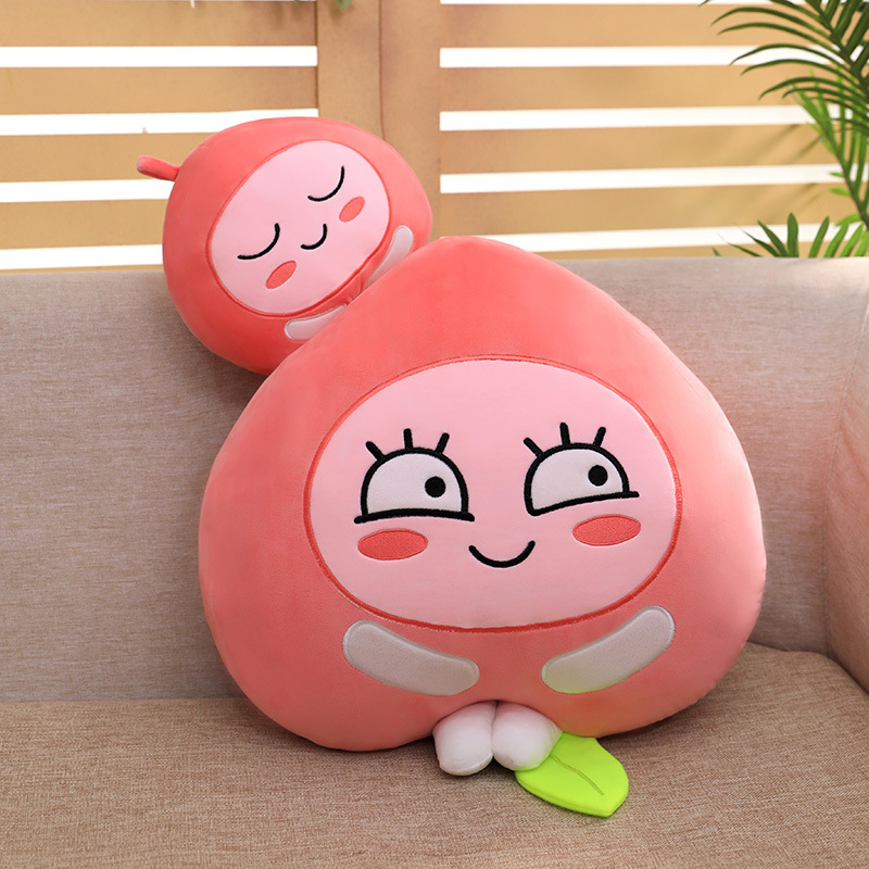 厂家直销p桃子抱枕搞怪屁桃君公仔卡通水果毛绒玩具送女友礼物