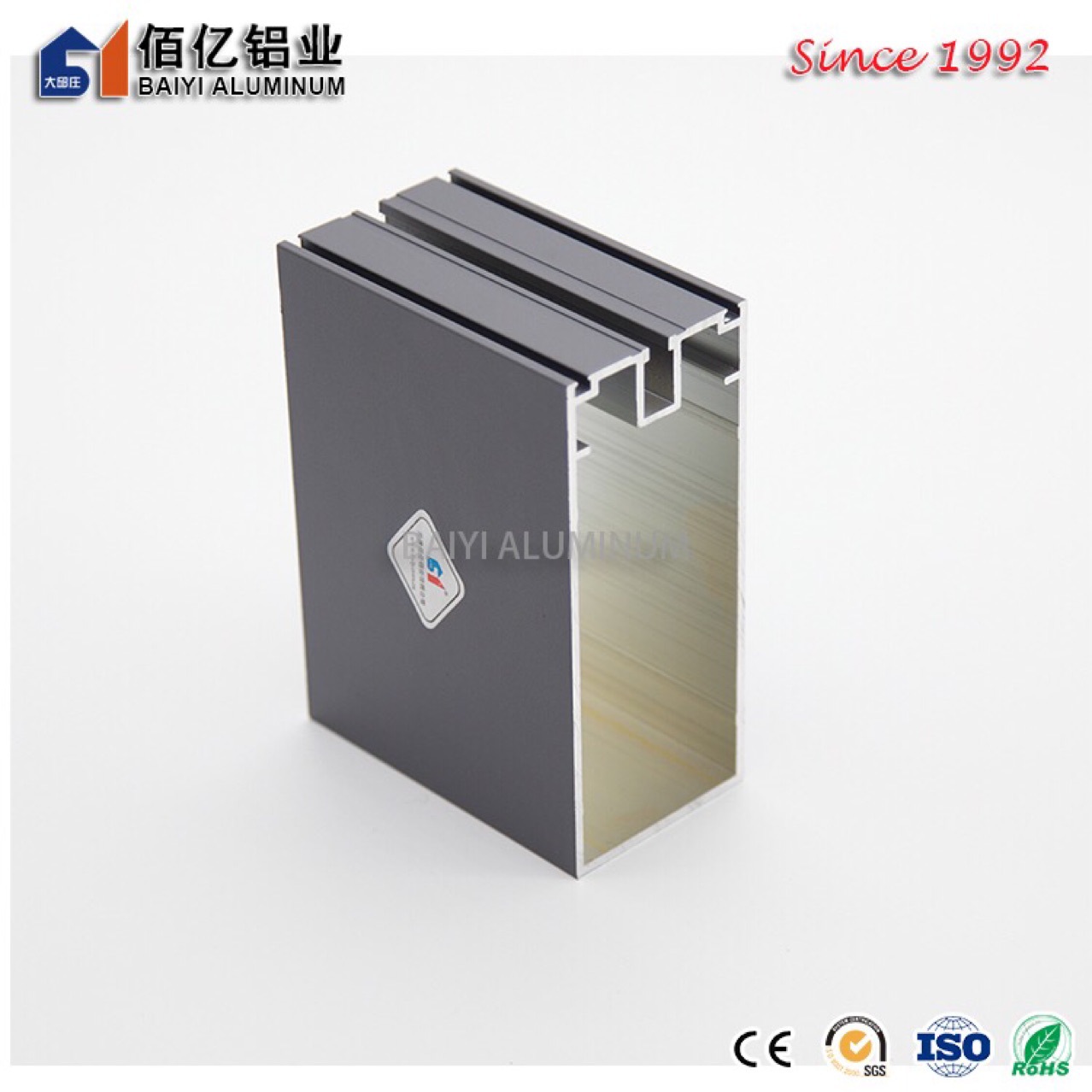 180系列隐框玻璃幕墙 专业生产铝合金幕墙型材 天津建筑型材直供