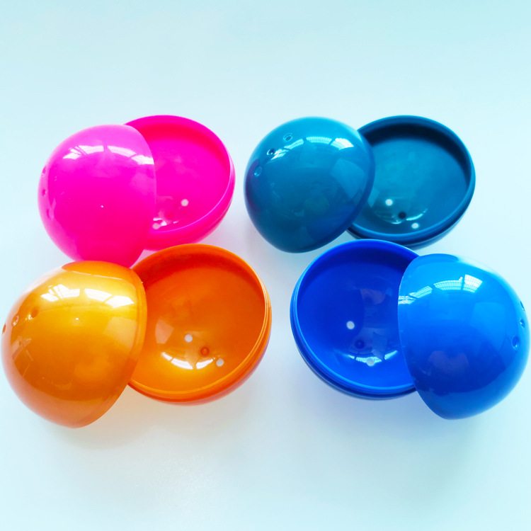 80mm扭蛋壳 扭蛋机疯狂鳄鱼游戏机用塑料球壳 8cm透明礼品