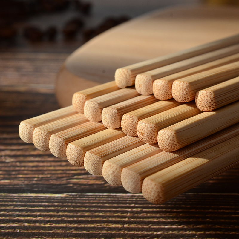 24cm碳化竹制筷子 酒店竹筷 散装家用餐具 厂家现货