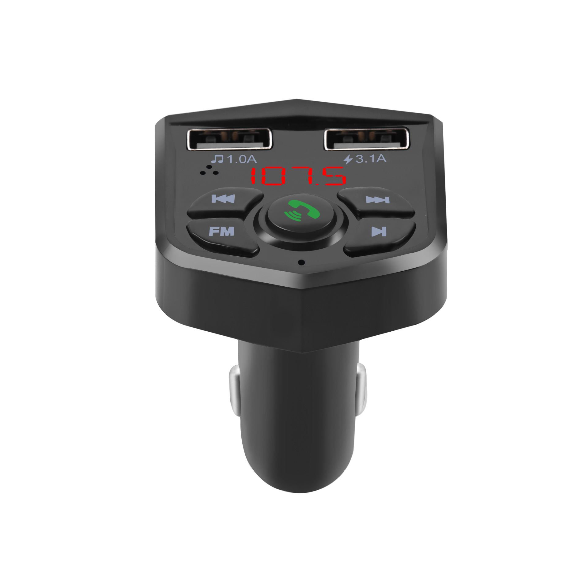0免提接收器汽车电压点烟器车充导航fm发射器