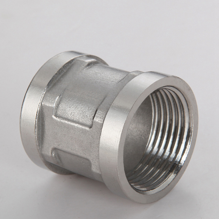 厂家不锈钢管古内丝牙加厚直通管件直接管箍4分6分变径转接头