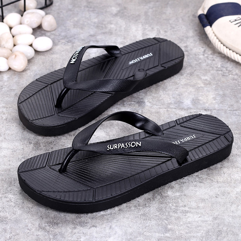 Summer Fashion Non-Slip Flip Flops Korean Style Outdoor Beach Shoes for Students Couple Flat Harajuku Style Flip Flops for Men