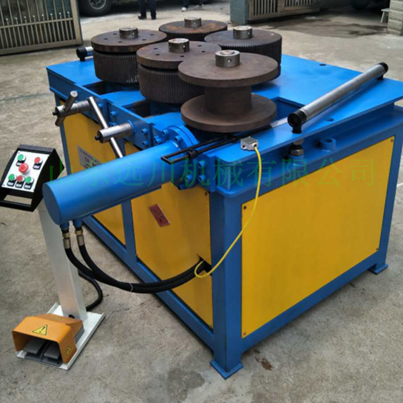 50型角铁卷圆机 角钢槽钢螺纹卷打圈机多功能槽钢盘圆机