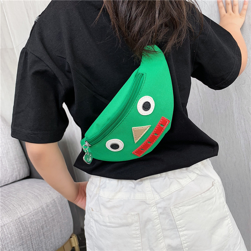 Korean Style Cute Cartoon Boys and Girls Shoulder Messenger Bag Fashion Robot Children's Pockets Change Accessories Small Bag Fashion