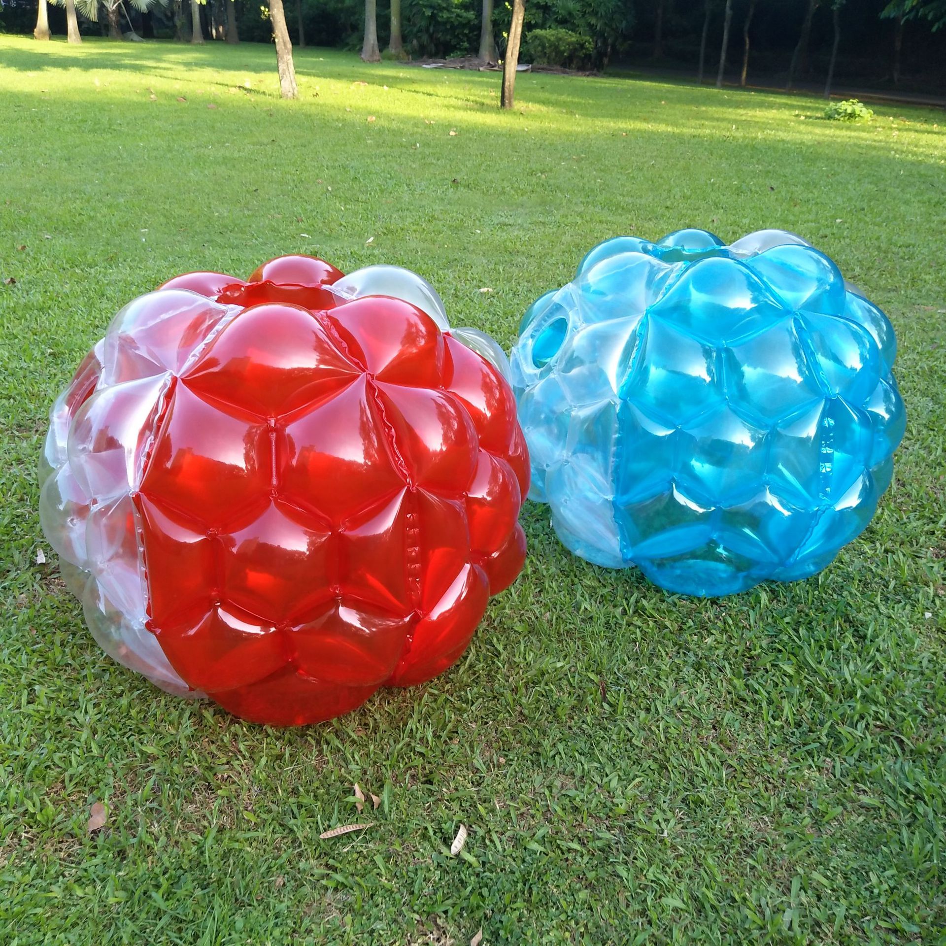 pvc加厚户外运动会碰碰球 充气悠波球泡泡弹球充气玩具 品质保证