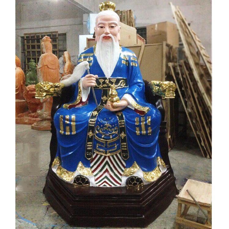 纯铜三清道祖太上老君灵宝天尊道德天尊原始天尊铜像神像坐像高80