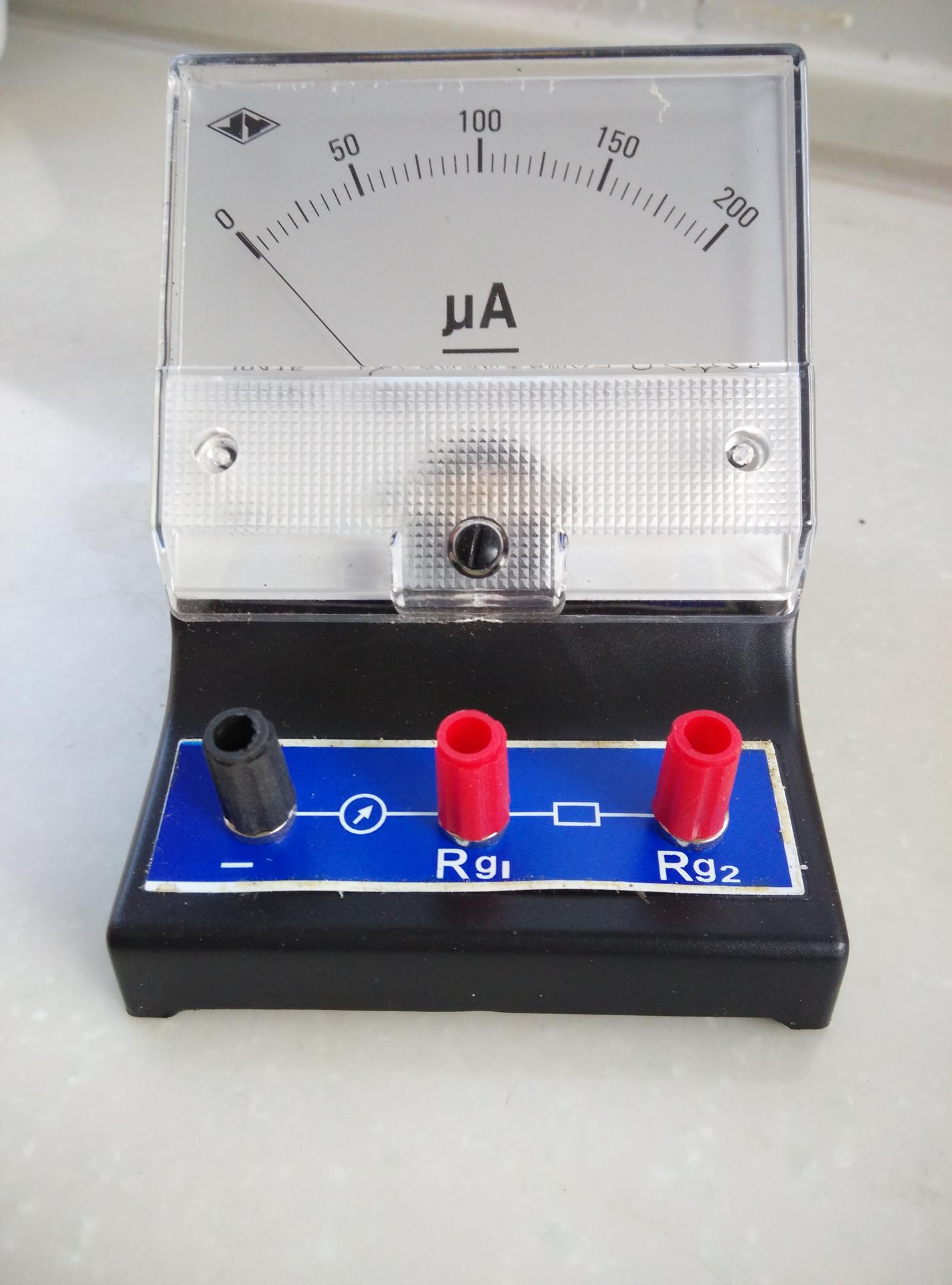 直流电流表j041525级200μa直流微安表物理仪器电学实验