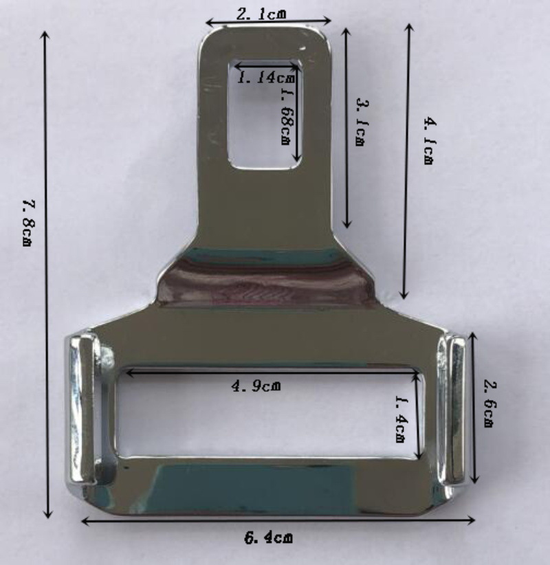 汽车二点式安全带锁扣 两点式安全带母扣 插座 插扣 10cm底座