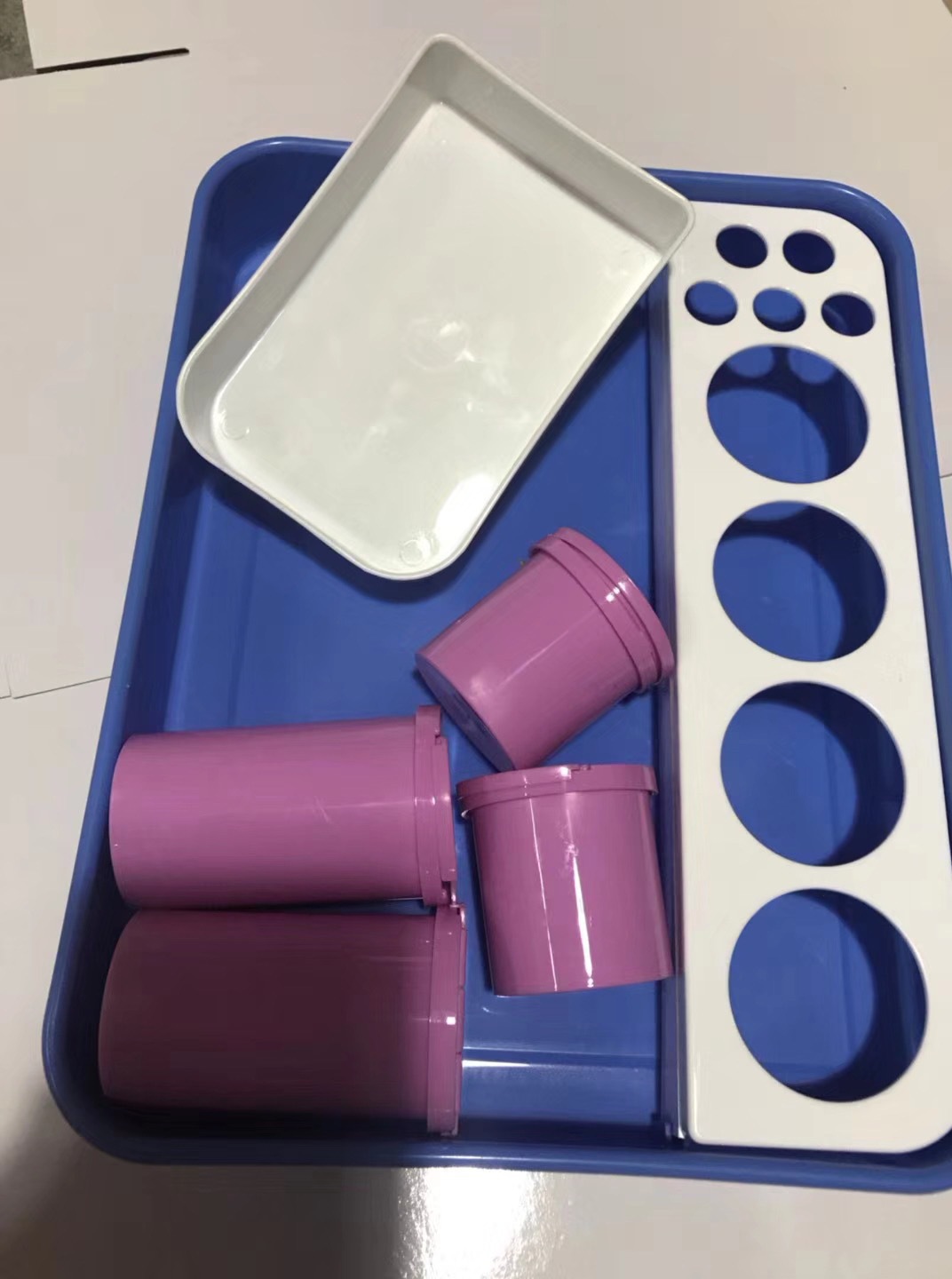 abs治疗盘全塑塑料带瓶耐高温塑料防碘伏托盘消毒注射加厚换药盘