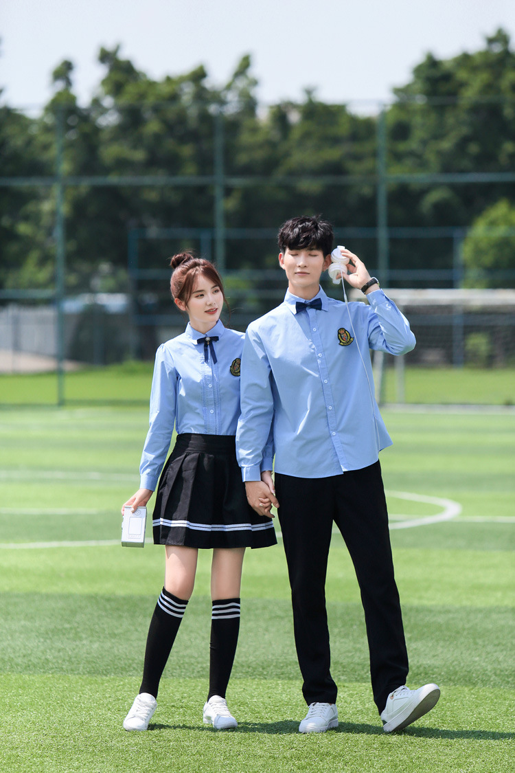 高中学生校服套装学院风韩国秋季班服情侣装校园服装女合唱演出服