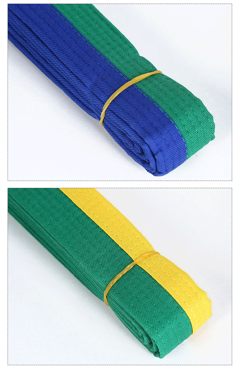 工厂直销跆拳道道带 彩色腰带运动健身护腰腰带运动服配饰批发