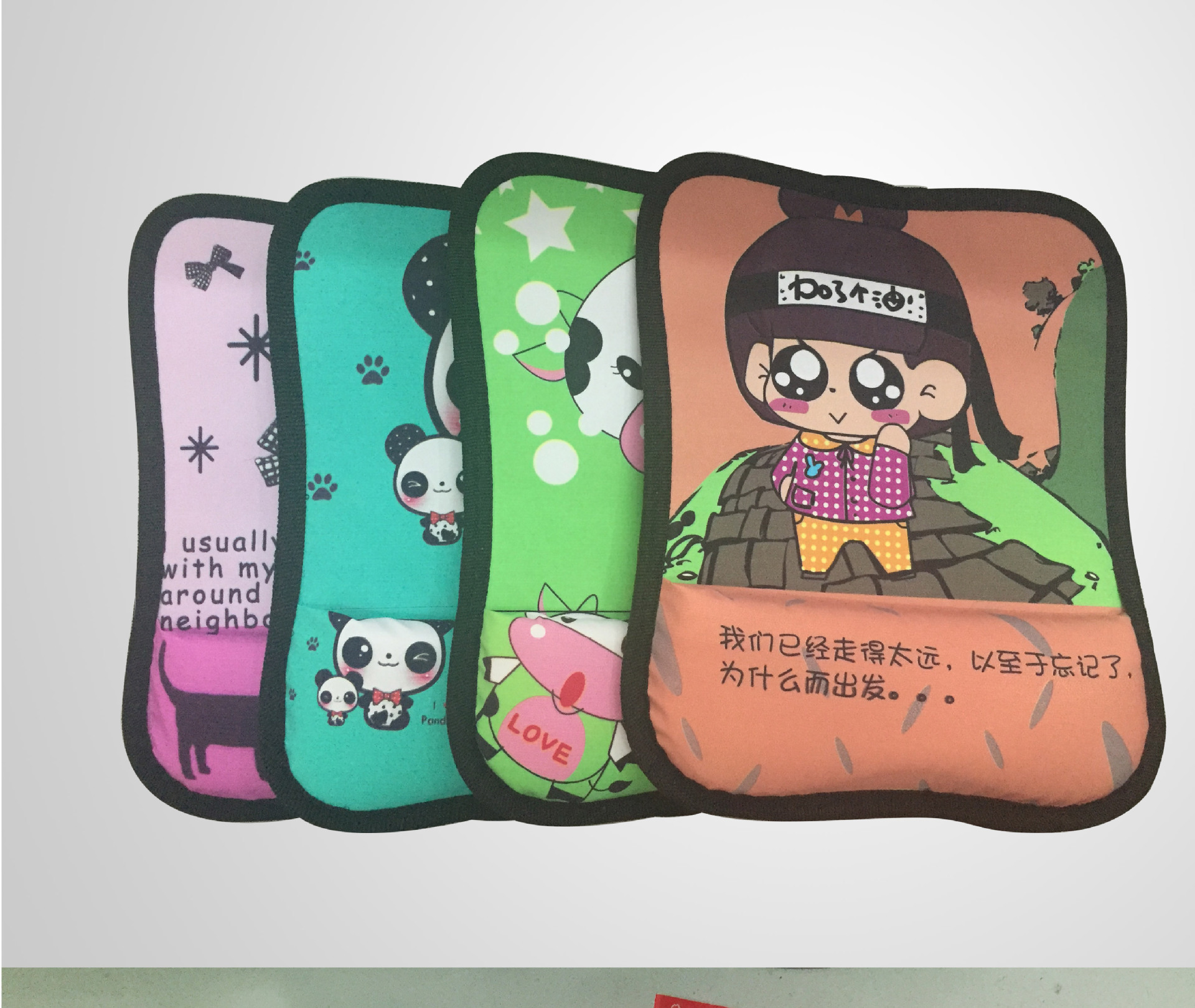 沙发布艺护腕鼠标垫卡通可爱鼠标垫创意电脑鼠标垫图案随机手腕垫