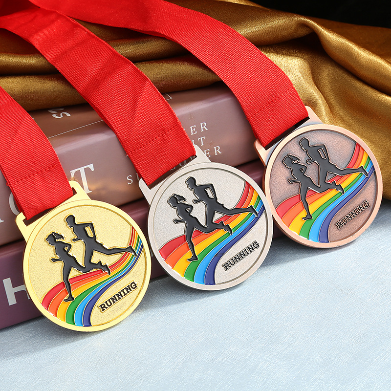 运动会金属奖牌定制学校马拉松体育比赛徽章金牌田径挂牌荣誉奖章
