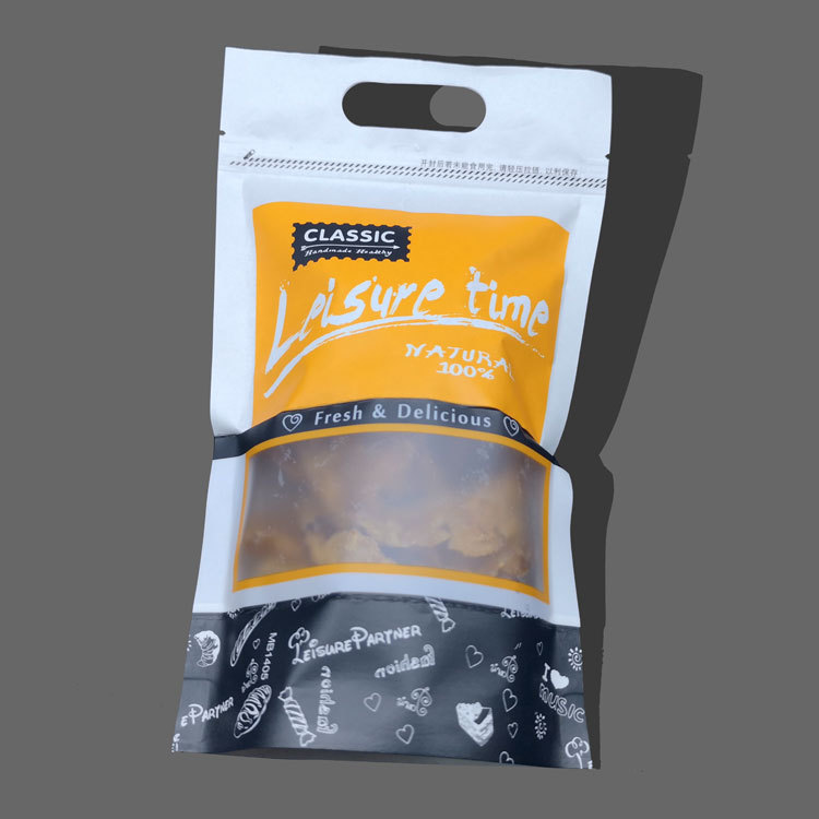 白牛皮纸袋_果干包装袋 零食通用纸袋 通用食品 手提白牛皮 零食 - 阿