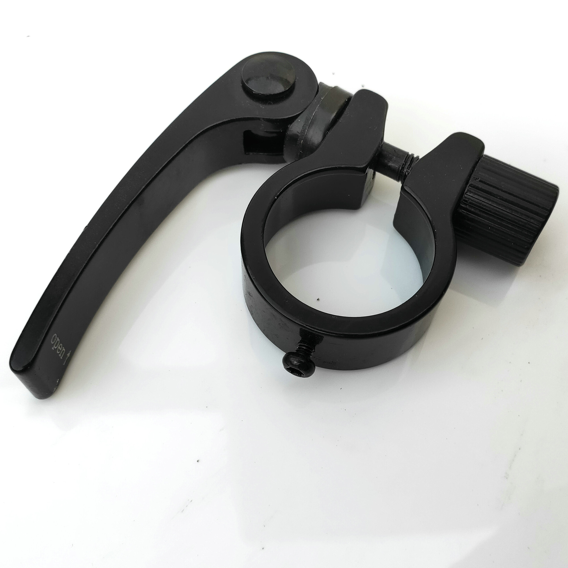 快拆夹山地车座管夹自行车带锁死螺丝快拆扣25.4mm口径最大调29mm