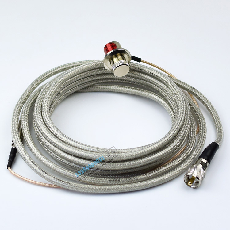 台湾新名车载馈线sc-5ms 5米原厂特富龙馈线 车台引线 /可拆式