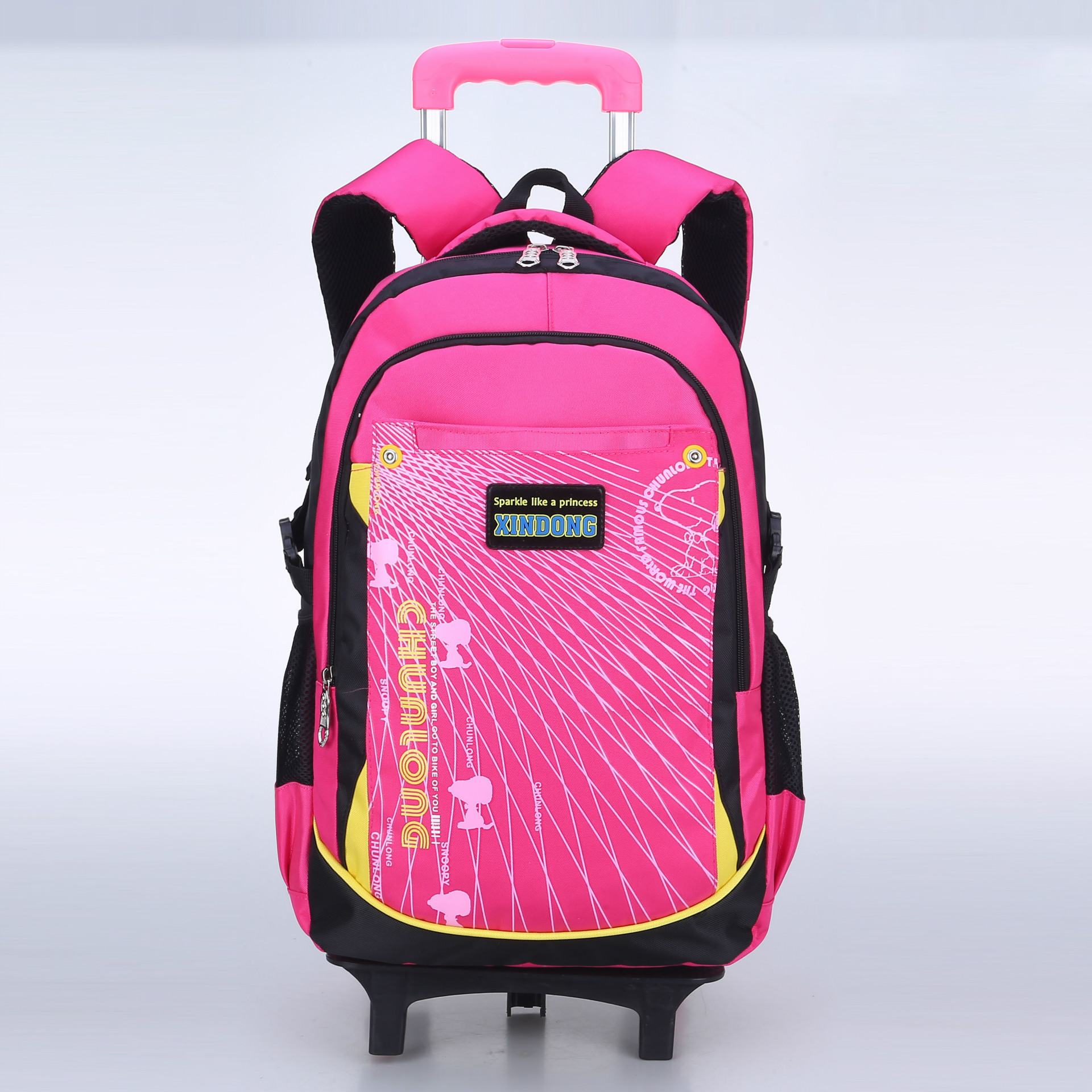 Factory Direct Sales Trolley Breathable Schoolbag Primary School Children Trolley Schoolbag Primary School Children Trolley Backpack