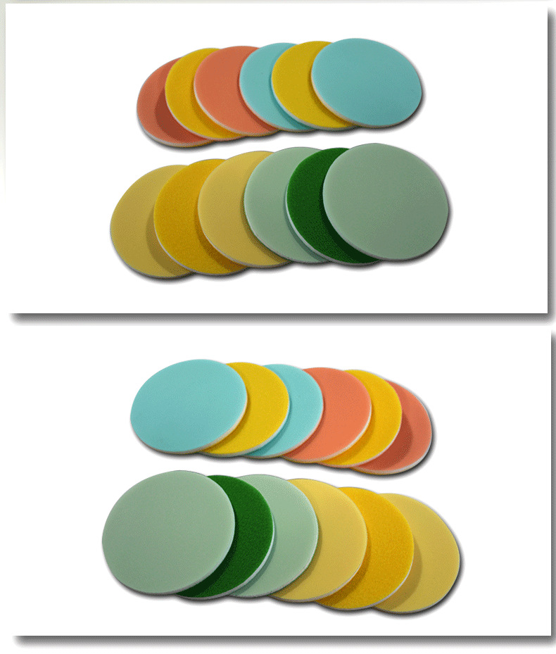 厂家直销 金字塔海绵砂纸 汽车抛光 精细修复 金字塔植绒海绵砂纸