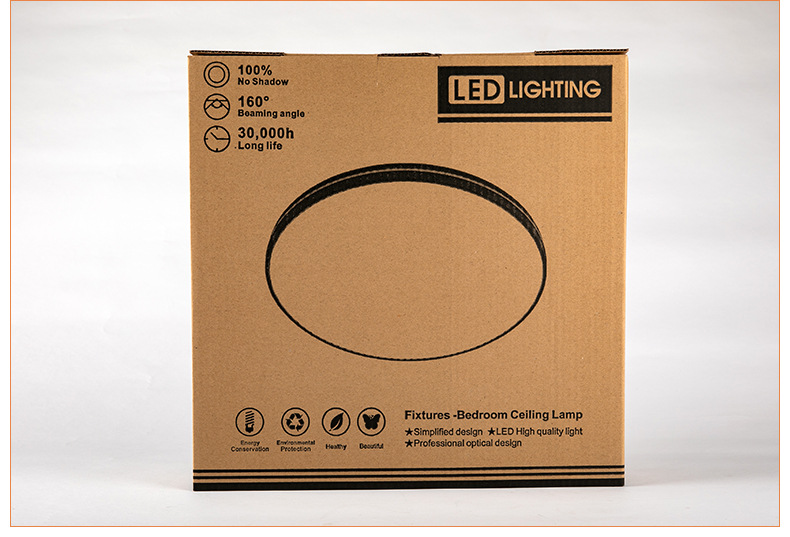 现货批发吸顶灯盒子 三层加厚物流快递纸箱 灯饰礼品包装箱