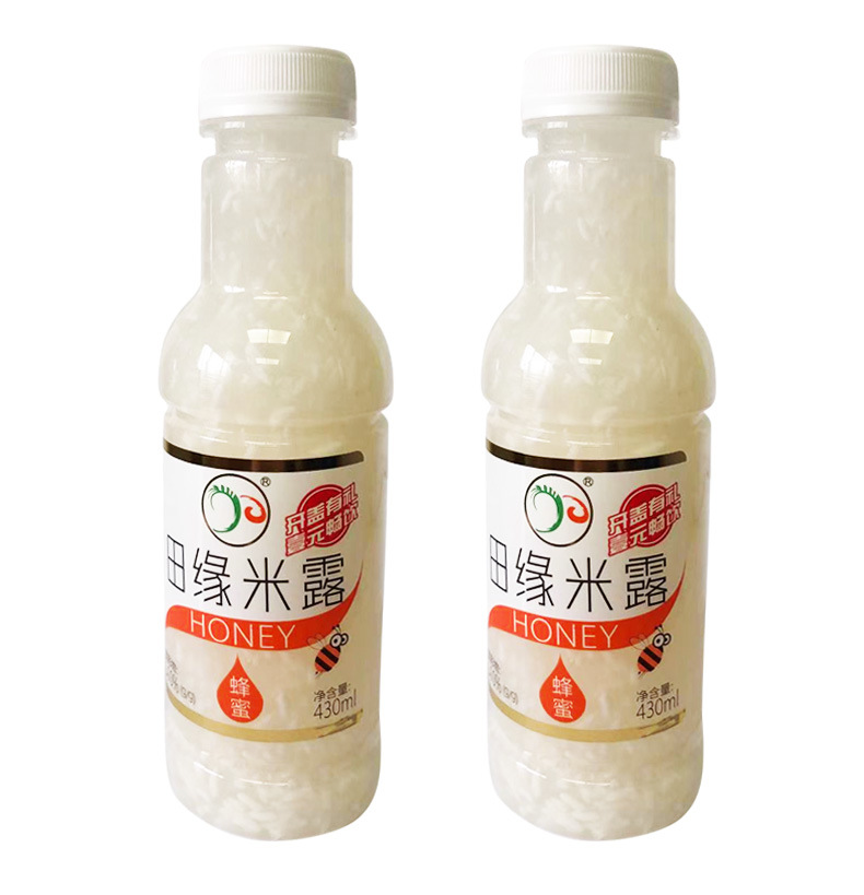 批发田缘米露枸杞味蜂蜜味米露430ml*15瓶装糯米酒糟