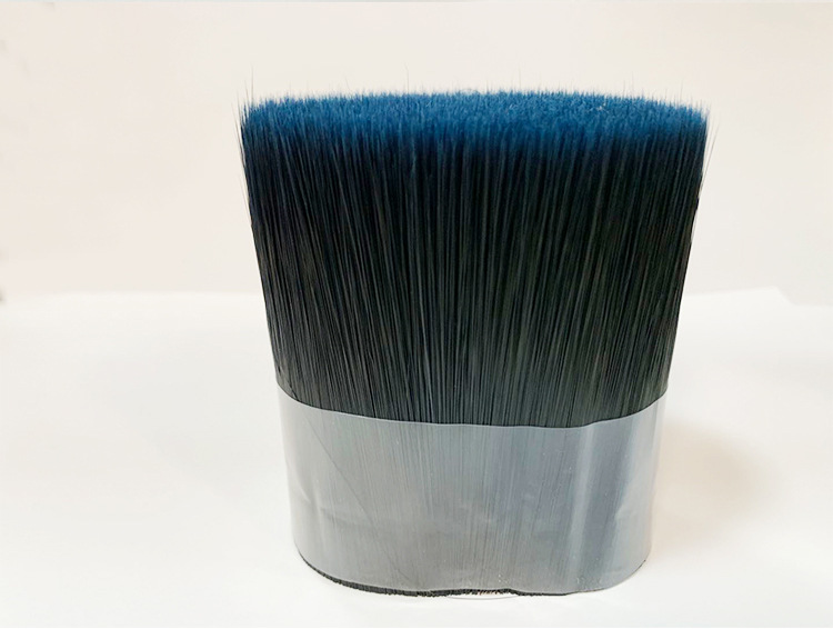 蓝黑色磨尖丝油漆刷丝油画笔丝猪鬃掺丝物理磨尖丝