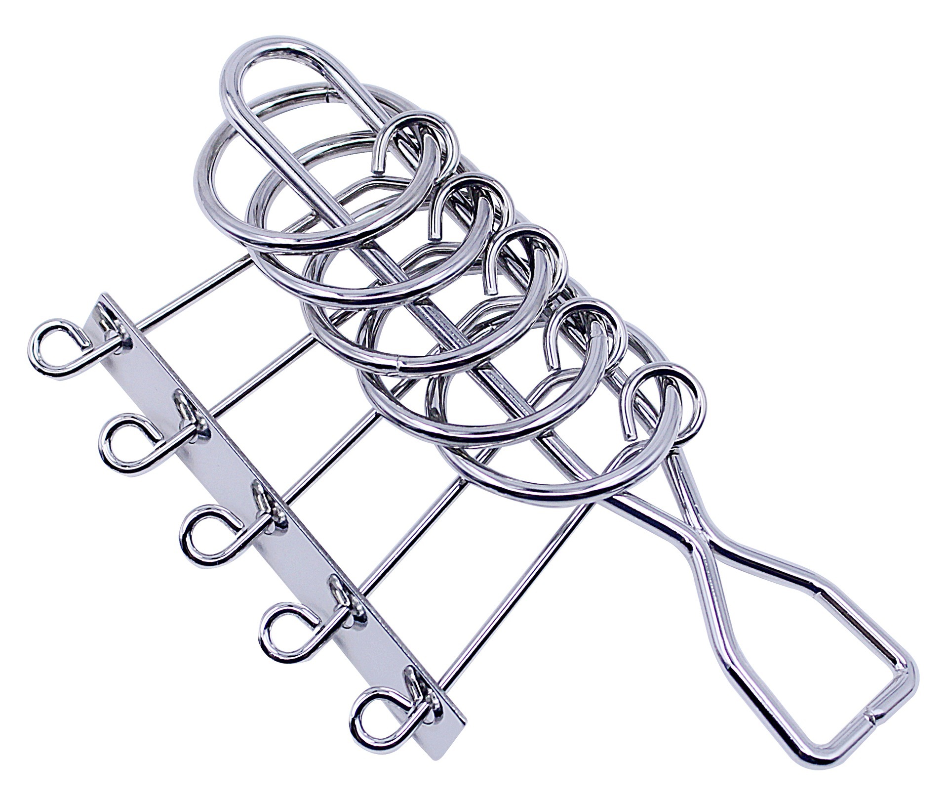 儿童益智玩具五连环成人解环解锁休闲娱乐古典玩物入门式学生教具