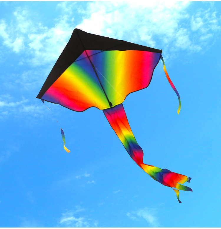 1*2.3m厂家外贸彩虹风筝包装45cm