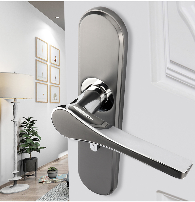 固特美式门锁室内卧室实木门把手现代静音锁具房间门锁简约家用锁