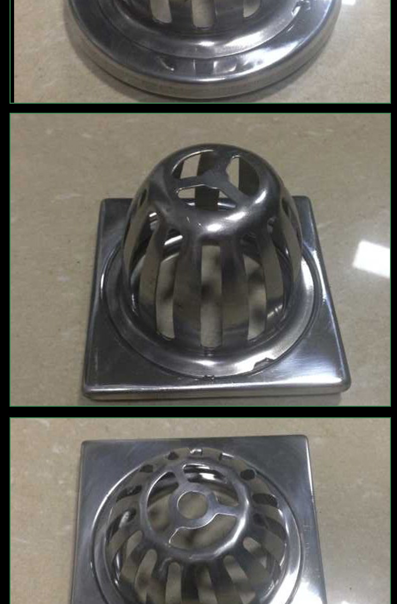 模方形不锈钢天台地漏 加厚不锈钢天台地漏 家用不锈钢天台地漏