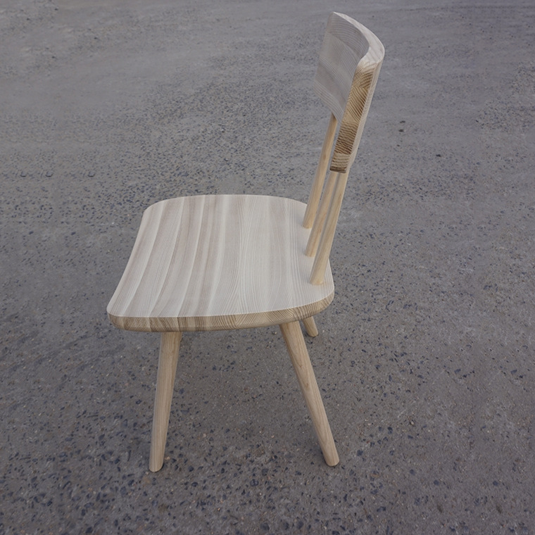 实用小户型家用白坯椅子 简约风格家具餐桌椅 实木白坯椅