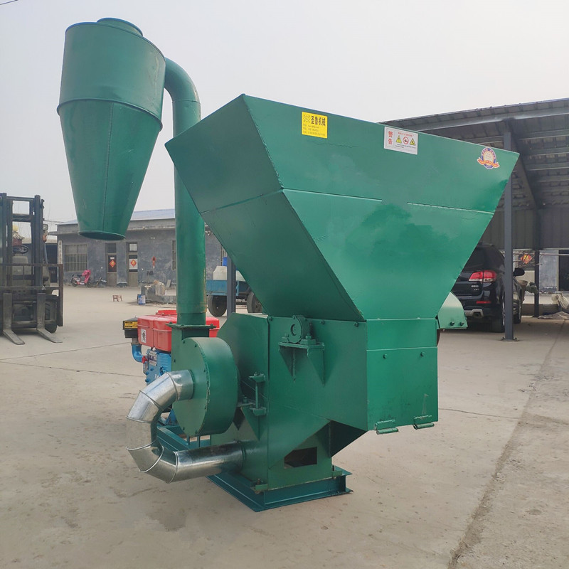 优质养殖场饲料粉碎机 农用秸秆打糠机 青贮草料自动进料粉碎机