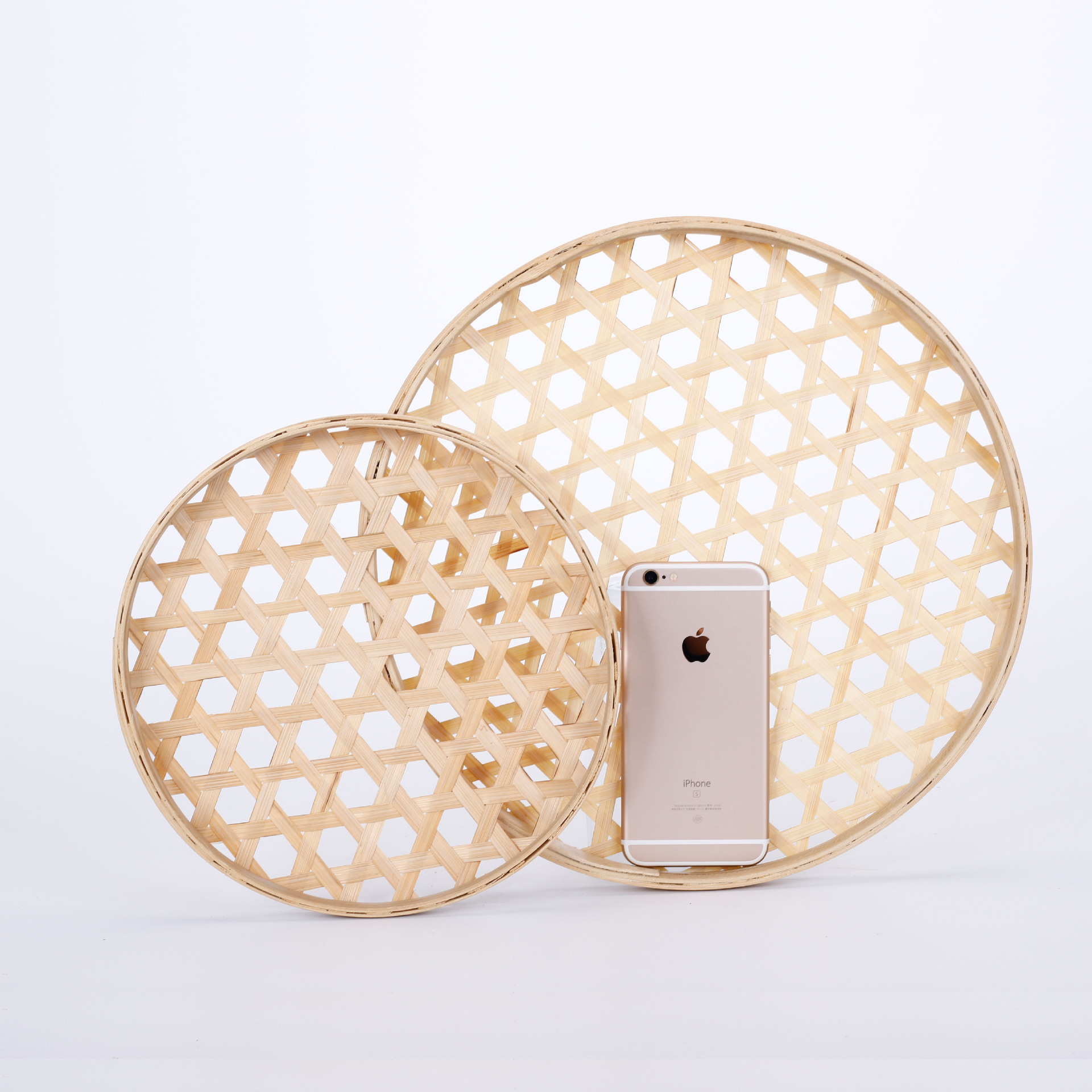 Factory Handmade Hole Hollow Bamboo Woven Dustpan Bamboo Sieve Bamboo Basket Bamboo Products Crafts Storage Basket Wholesale
