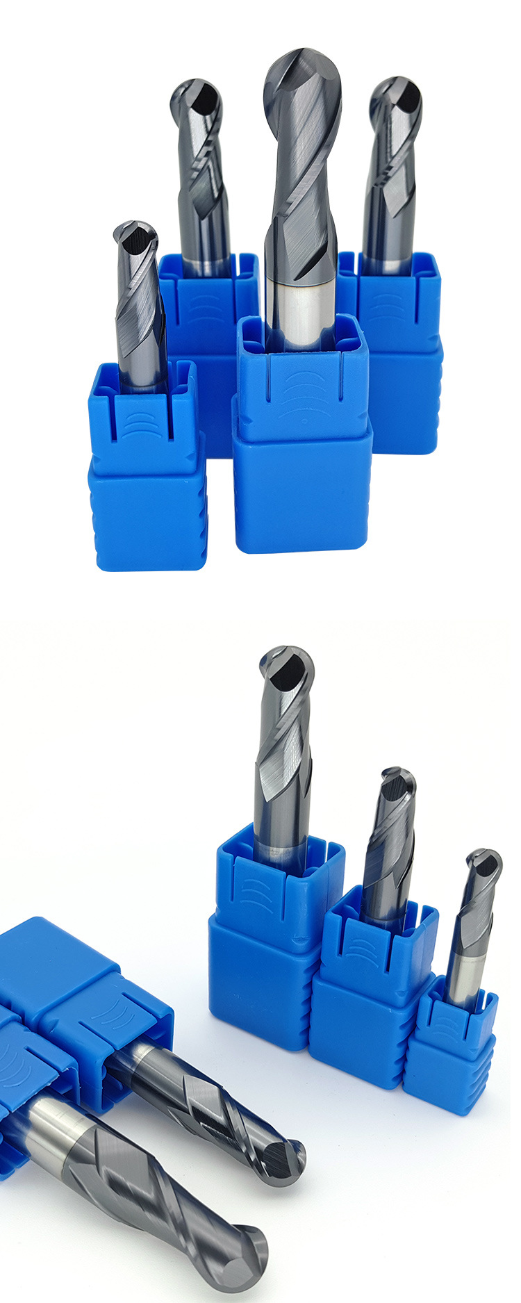 45度钨钢球头铣刀45度2刃加工中心刀具硬质合金球刀外r刀圆角铣刀