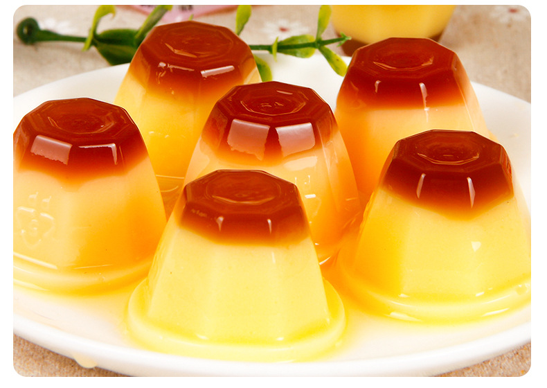 台湾进口新巧风果冻鸡蛋冰淇淋芒果味儿童布丁零食166g(10颗)