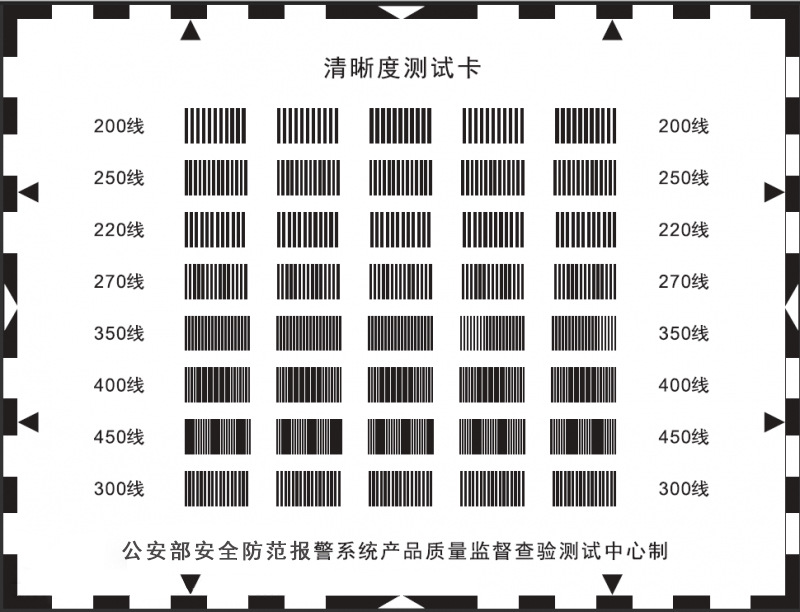 3nh公安部安防报警清晰度测试卡安防摄像头分辨率测试卡摄像chart