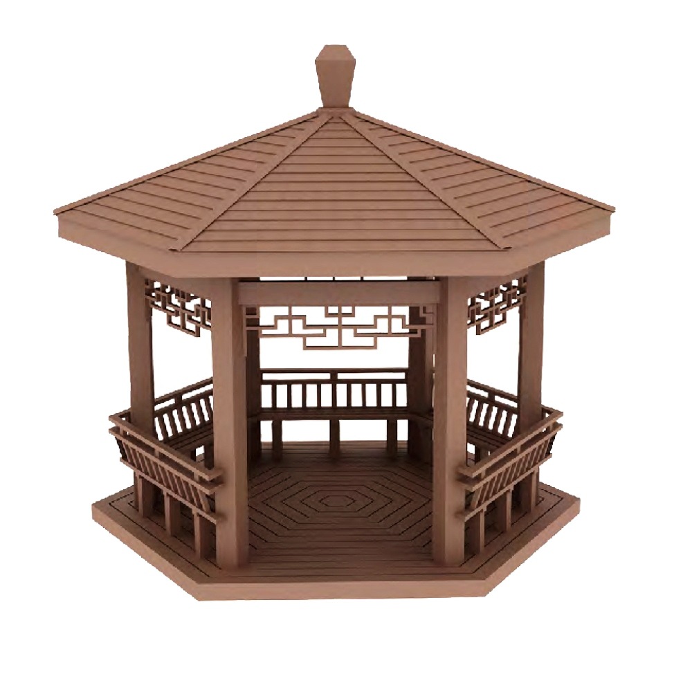 天津凉亭 仿古木凉亭 复古凉亭 免费设计效果图