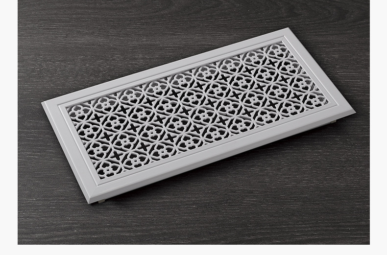 厂家定做固定百叶中央空调出风口 雕花艺术风口铝合金通风口