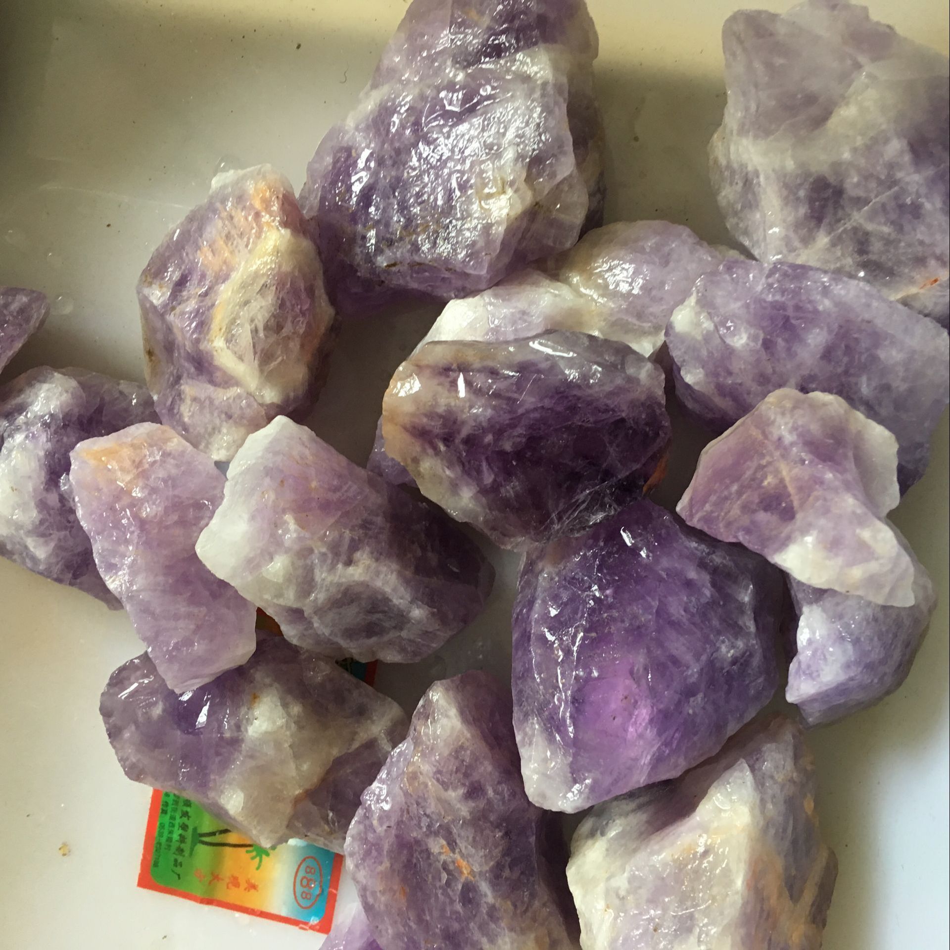 天然紫晶原石块500克左右-阿里巴巴