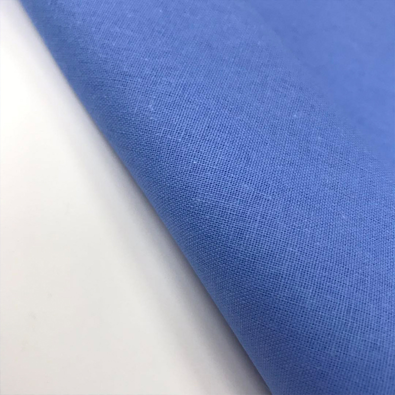 现货供应 布料 靠蓝色棉布 学校单位床品