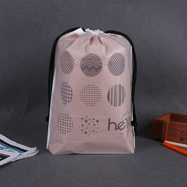 厂家定制塑料束口袋 抽拉绳束口袋 泳衣包装收纳袋定制