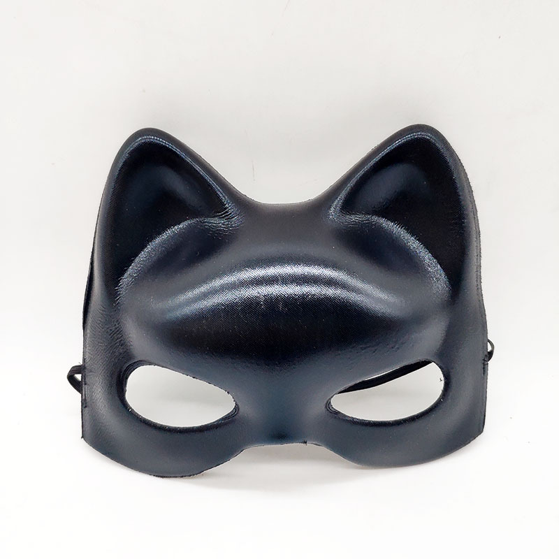 猫脸半脸面具点钻蝙蝠侠眼罩万圣节cosplay化妆舞会表演道具