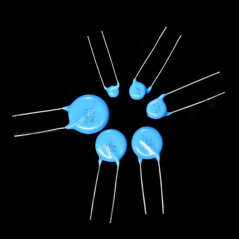 原厂陶瓷电容22k8kvsl 22pf 10%蓝色插件瓷片电容器p10原厂环保